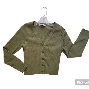 Abercrombie & Fitch Olive Green Sweater Size L